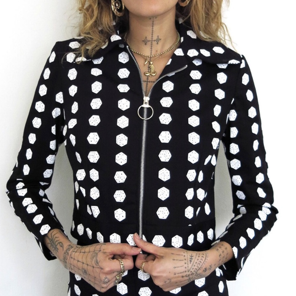 Rosecut Rusty Cuts tumbling dice jacket 8 ball